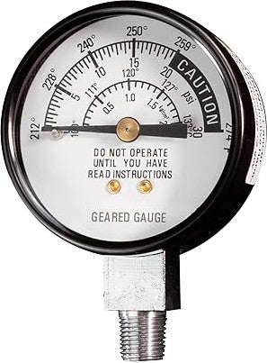 All American - 1/8" NPT, Sterilizer Tested Steam Dial Gauge - 72