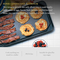 All American - 20.5" x 11.5" Aluminum Cooper Non-Stick Ultimate Griddle - 6050AOR