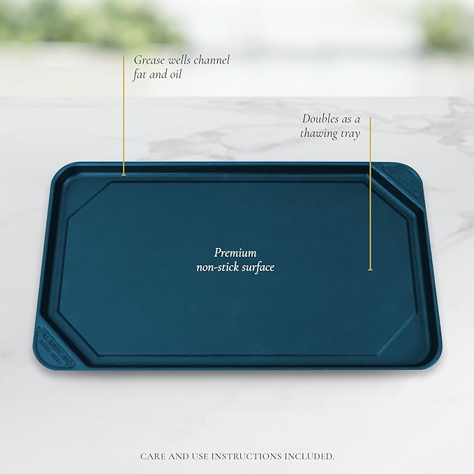 All American - 20.5" x 11.5" Aluminum Mars Non-Stick Ultimate Griddle - 6050ABL