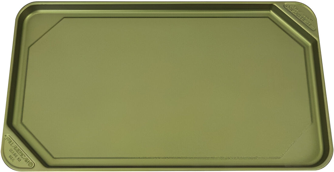 All American - 20.5" x 11.5" Aluminum Olive Non-Stick Ultimate Griddle - 6050AGR