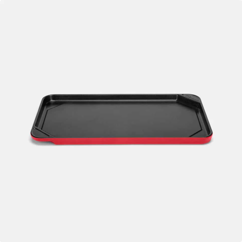 All American - 20.5" x 11.5" Aluminum Red Tomato Non-Stick Ultimate Griddle - PF6050ARD