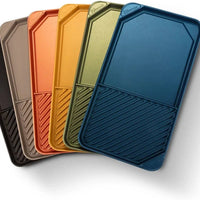 All American - 20.5" x 11.5" Black Cast Aluminum Side By Side Griddle/Grill - 6040A