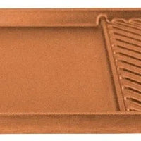 All American - 20.5" x 11.5" Copper Aluminum Side By Side Griddle/Grill - 6040AOR