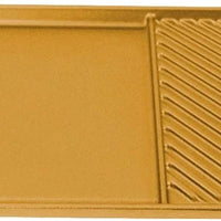 All American - 20.5" x 11.5" Elote Aluminum Side By Side Griddle/Grill - 6040AYL