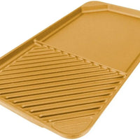 All American - 20.5" x 11.5" Elote Aluminum Side By Side Griddle/Grill - 6040AYL