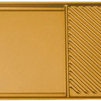 All American - 20.5" x 11.5" Elote Aluminum Side By Side Griddle/Grill - 6040AYL