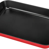 All American - 20.5" x 13" Red Tomato Cast Aluminum Non-Stick Roast & Bake Pan - PF5250ARD