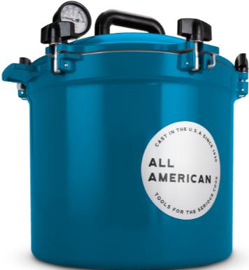 All American - 21.5 QT Berry Blue Pressure Canner / Pressure Cooker - 921BL