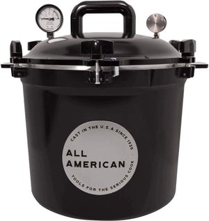 All American - 21.5 QT Black Onyx Pressure Canner / Pressure Cooker - 921BLK