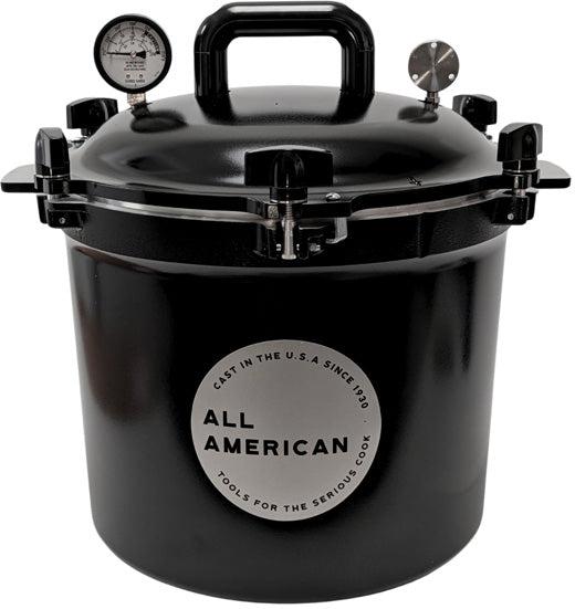 All American - 21.5 QT Black Onyx Pressure Canner / Pressure Cooker - 921BLK