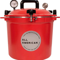 All American - 21.5 QT Candy Red Pressure Canner / Pressure Cooker - 921RED