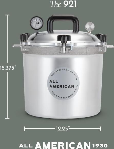 All American - 21.5 QT Pressure Canner / Pressure Cooker - 921