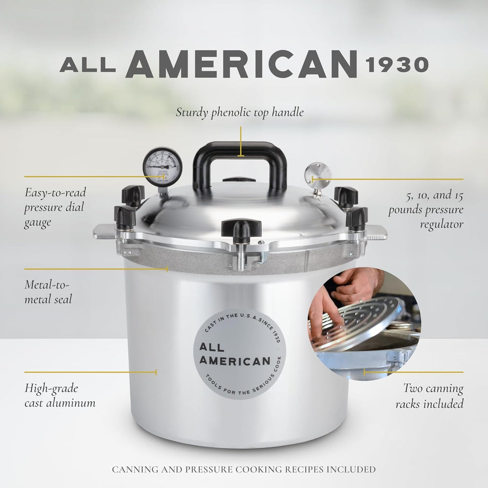 All American - 21.5 QT Pressure Canner / Pressure Cooker - 921