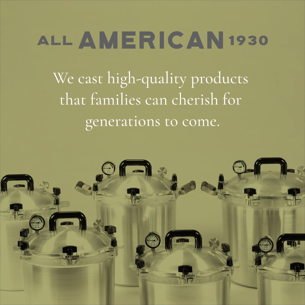 All American - 25 QT Pressure Canner / Pressure Cooker with 2 Racks - 925