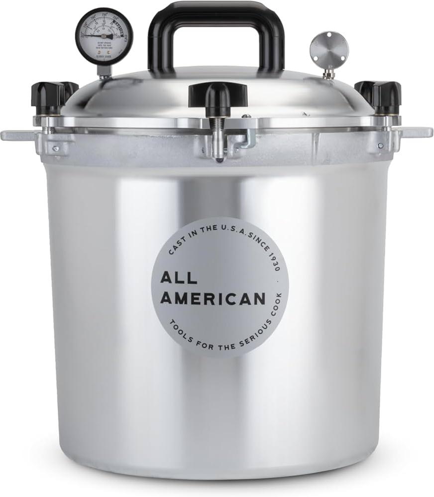 All American - 25 QT Pressure Canner / Pressure Cooker with 2 Racks - 925