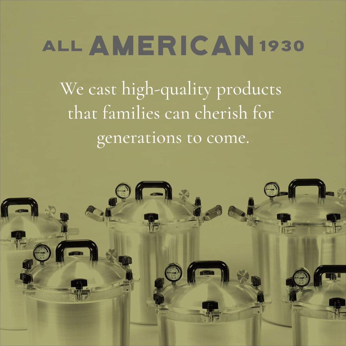 All American - 30 QT Pressure Canner / Pressure Cooker with 2 Racks - 930