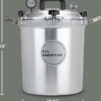 All American - 30 QT Pressure Canner / Pressure Cooker with 2 Racks - 930