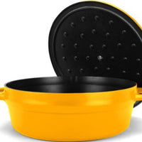 All American - 5.5 QT Mustard Ultimate Dutch Oven - 5503AYL