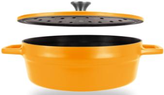 All American - 5.5 QT Mustard Ultimate Dutch Oven - 5503AYL