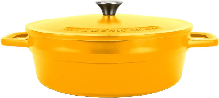 All American - 5.5 QT Mustard Ultimate Dutch Oven - 5503AYL