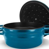 All American - 7.75 QT Berry Blue Ultimate Dutch Oven - 5500ABL
