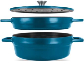 All American - 7.75 QT Berry Blue Ultimate Dutch Oven - 5500ABL