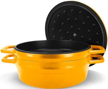 All American - 7.75 QT Mustard Ultimate Dutch Oven - 5500AYL
