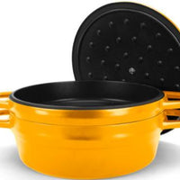 All American - 7.75 QT Mustard Ultimate Dutch Oven - 5500AYL