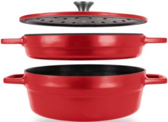 All American - 7.75 QT Red Tomato Ultimate Dutch Oven - 5500ARD