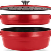 All American - 7.75 QT Red Tomato Ultimate Dutch Oven - 5500ARD