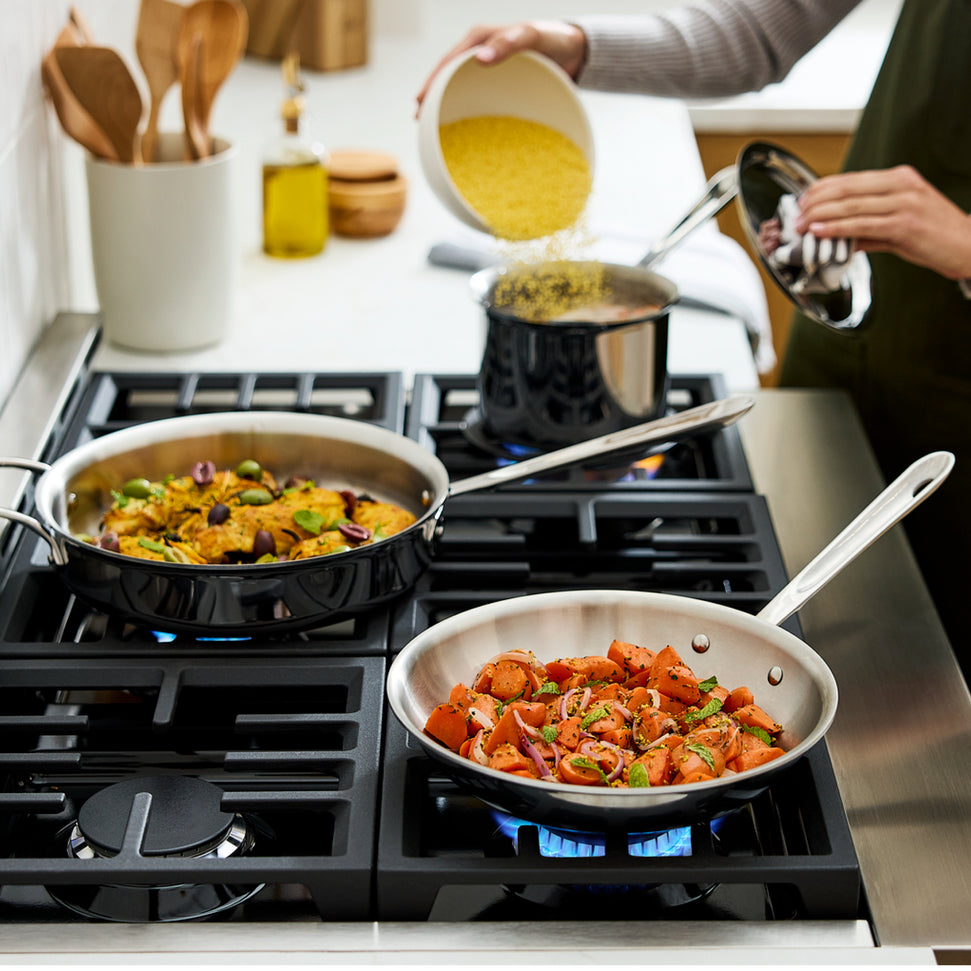 All-Clad - 10 PC D5 Polished Cookware Set - SD501010-R