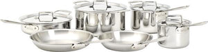 All-Clad - 10 PC D5 Polished Cookware Set - SD501010R