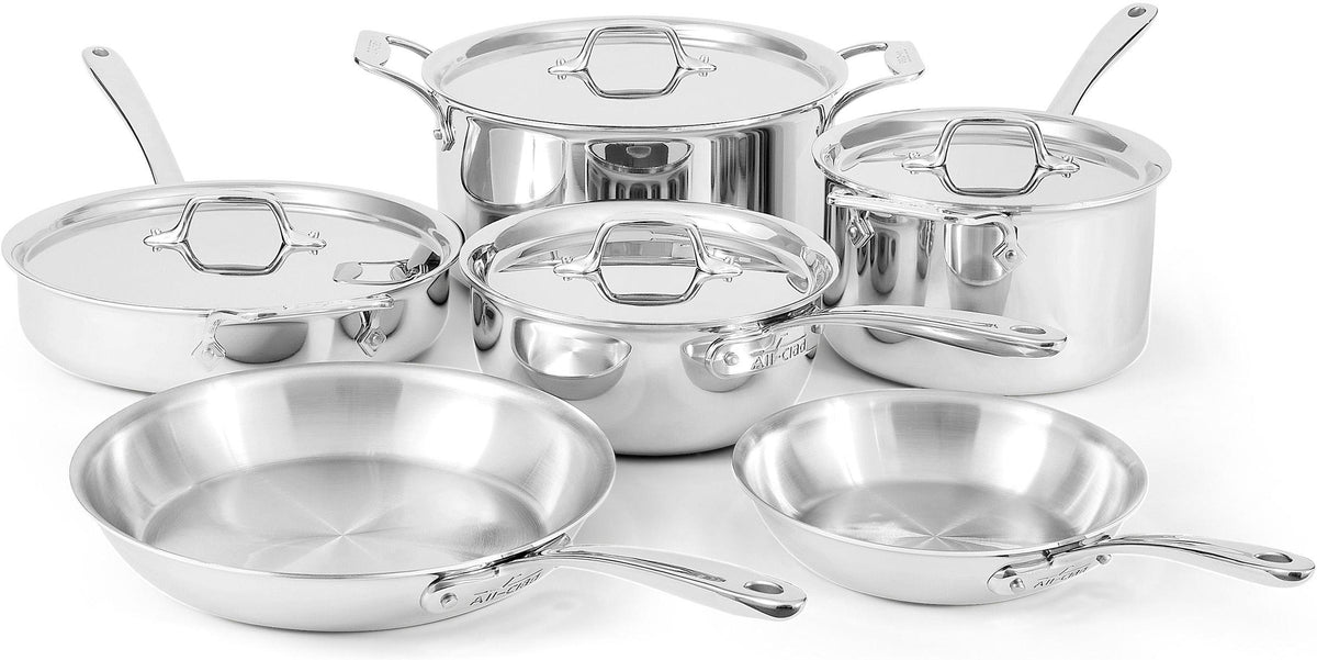 All-Clad - 10 Piece G5 Graphite Core Pots and Pans Cookware Set - GR0010 - DISCONTINUED