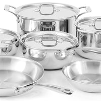 All-Clad - 10 Piece G5 Graphite Core Pots and Pans Cookware Set - GR0010 - DISCONTINUED