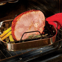 All-Clad - 11 x 14 inch Small Stainless Steel Roaster with Rack - E7522S54