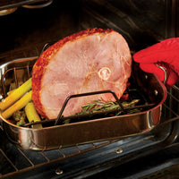 All-Clad - 11 x 14 inch Small Stainless Steel Roaster with Rack - E7522S54 - DISCONTINUED