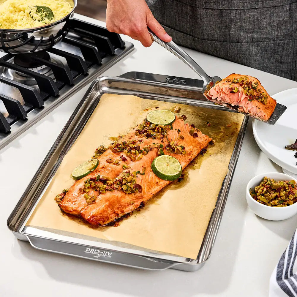 All-Clad - 11.5" x 17" Stainless Steel Half Sheet Pan - J3097464