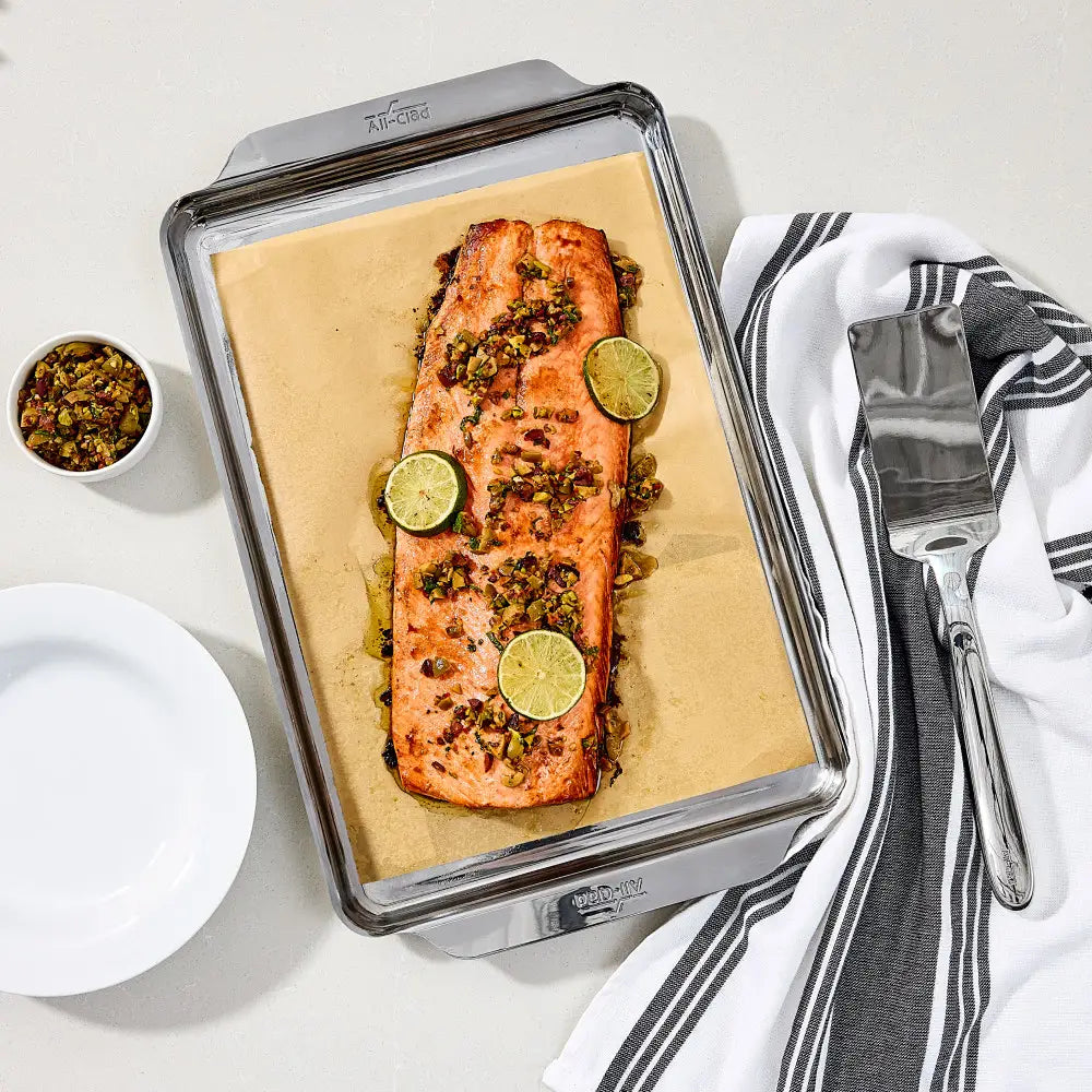 All-Clad - 11.5" x 17" Stainless Steel Half Sheet Pan - J3097464