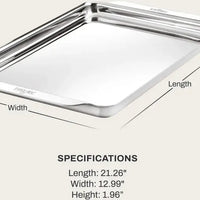 All-Clad - 11.5" x 17" Stainless Steel Half Sheet Pan - J3097464
