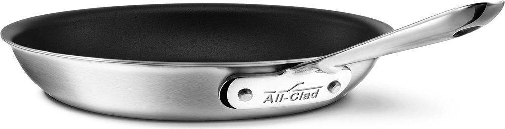 All-Clad - 12" D5 Brushed Nonstick Skillet - BD55112NSR2