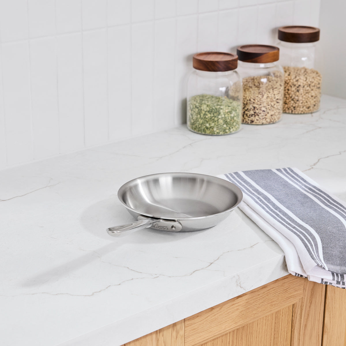 All-Clad - 12" D5 Polished 5-ply Bonded Fry Pan - SD55112