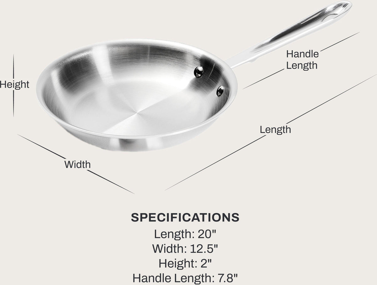 All-Clad - 12" D5 Polished 5-ply Bonded Fry Pan - SD55112