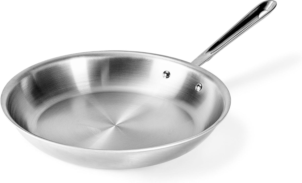 All-Clad - 12" D5 Stainless Steel Brushed Fry Pan - BD55112