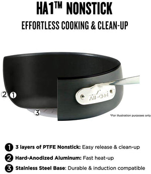 All-Clad - 12" HA1 Nonstick Frypan with Lid - E1009263