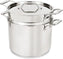 All-Clad - 12 QT Simply Strain Stainless Steel Multipot with Insert and Lid - E743S274