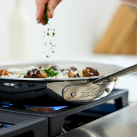 All-Clad - 12.5" D5 Stainless Deep All-Purpose Skillet with Lid - SD55112.55