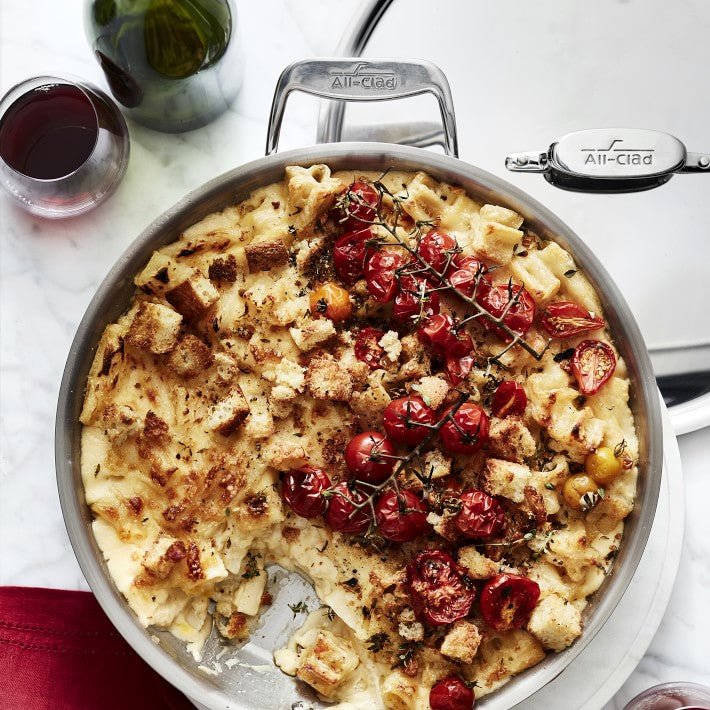 All-Clad - 12.5" D5 Stainless Deep All-Purpose Skillet with Lid - SD55112.55