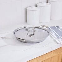 All-Clad - 12.5" D5 Stainless Deep All-Purpose Skillet with Lid - SD55112.55