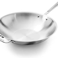 All-Clad - 14" D3 Stainless Steel Wok / Stir Fry Pan - 4414