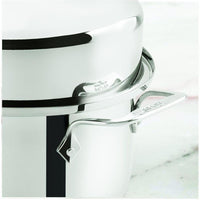 All-Clad - 15" Stainless Steel Oval Roaster with lid and Flat Rack - E7879964